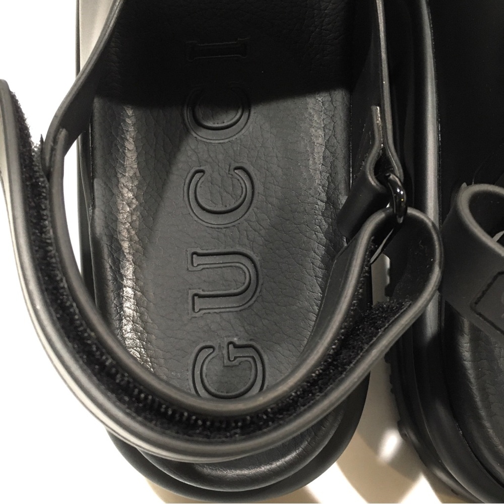 Gucci Black Platform Sandal with Signature Horsebit Detail - Picture 8 of 9
